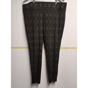 Womens Tahari Plaid Leggings-Size XXL